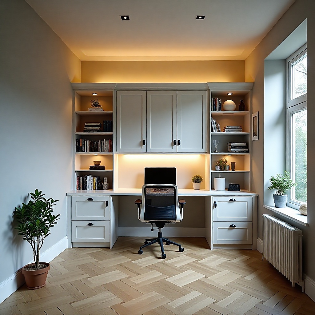 Converted garage home office