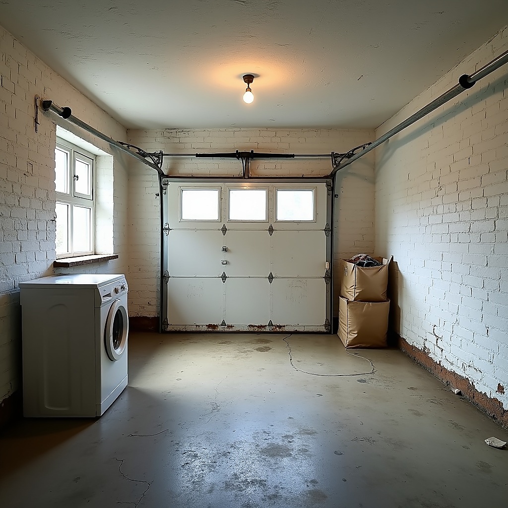 Typical UK garage before conversion