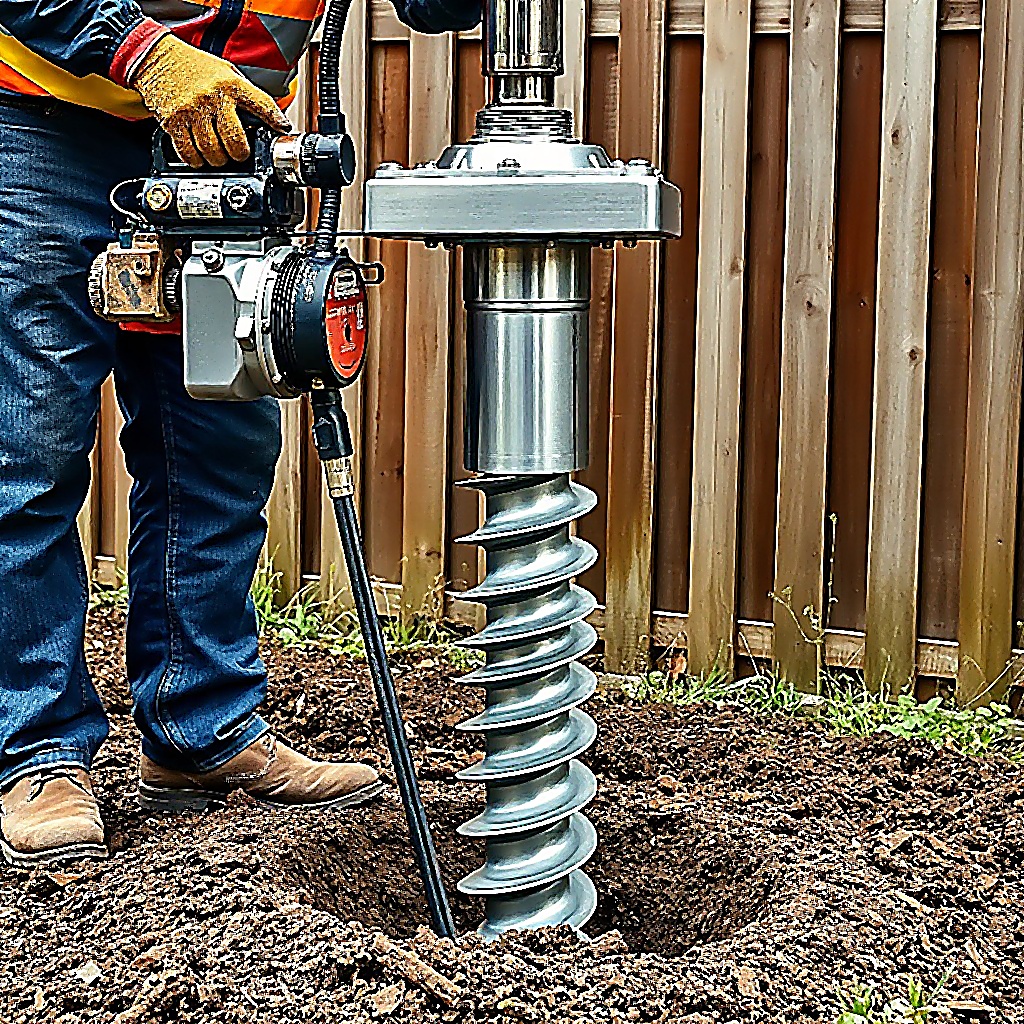 Ground screw installation